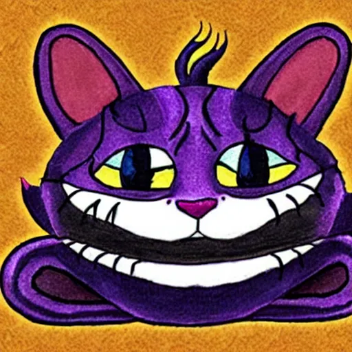 Image similar to the Cheshire cat from Alice in Wonderland