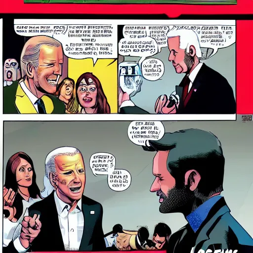 Prompt: joe biden as wolverine, comic book