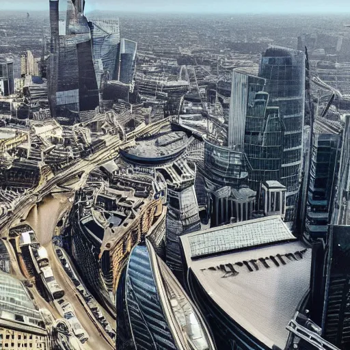 Prompt: city of london in photos taken from an iphone, very detailed, ultra realistic, photorealistic, dynamic light