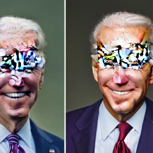 Image similar to A photo of joe biden teams up with a teenage joe biden, perfect faces, 50 mm, award winning photography