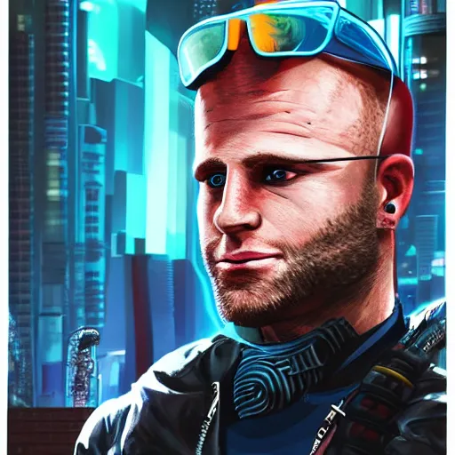 Image similar to cyberpunk curt brett gardner as a muppet