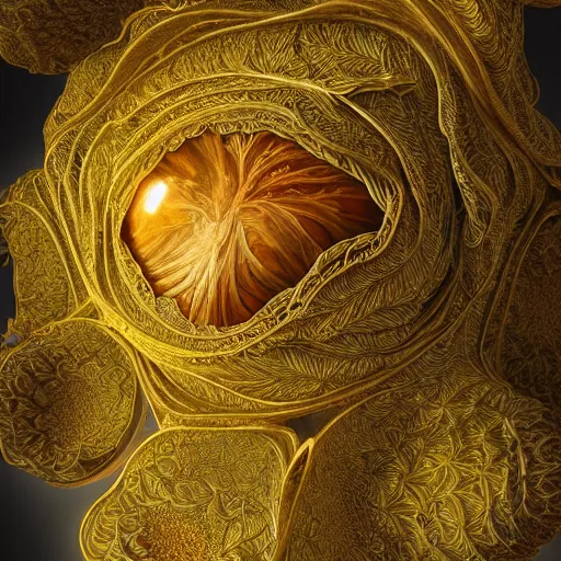 Image similar to human, flowers, mandelbrot fractal, veins, arteries, intricate, golden ratio, full frame, microscopic, elegant, highly detailed, ornate, ornament, sculpture, elegant , luxury, beautifully lit, ray trace, unreal, eye fish lens, 3d, PBR, in the style of peter Gric and Romero Ressendi