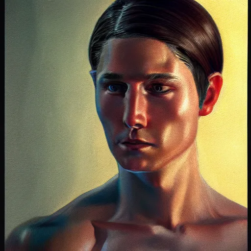 Image similar to erwin smith, oil painting, octane render, 8 0 s camera, portrait