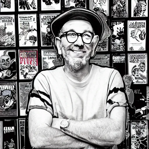 Image similar to portrait of comic book artist Mike S Miller