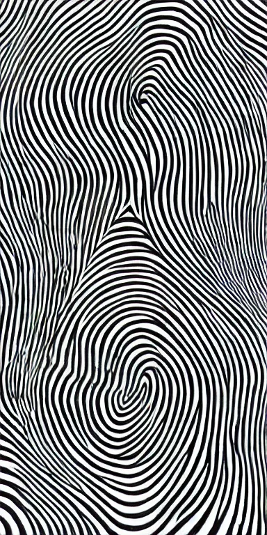 Image similar to cosmic horror by bridget riley