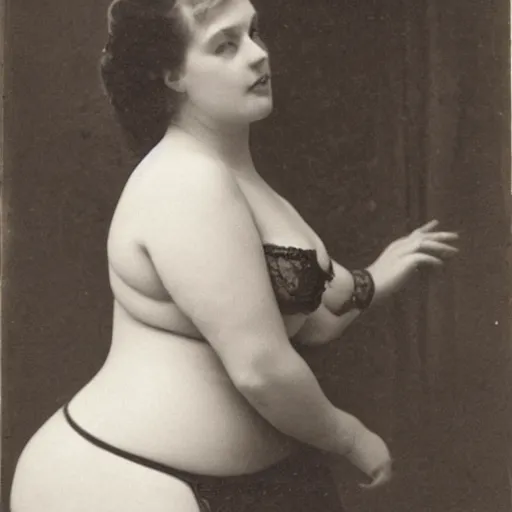 Image similar to victorian boudoir photography of a curvy woman stripping off a black dress. gazing at camera.