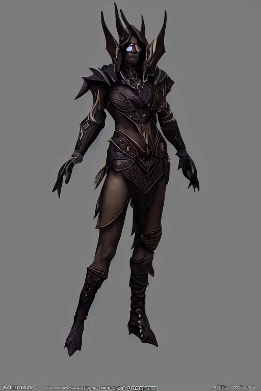 Prompt: a portrait of my next DND dark elf character , concept art, DND, trending on artstation 3D.