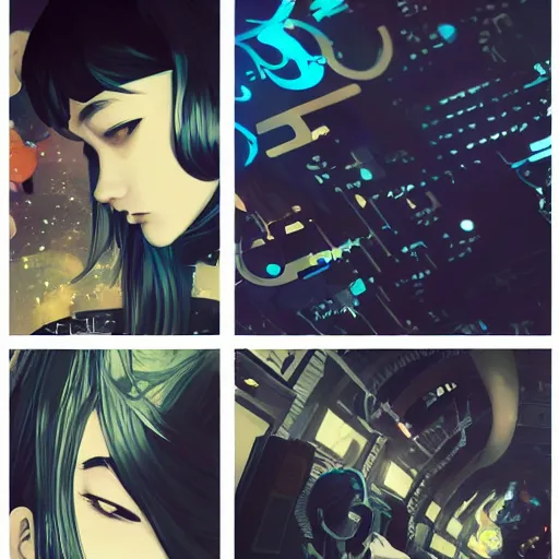 Prompt: Frequency indie album cover, luxury advertisement, indigo filter, blue and black colors. highly detailed post-cyberpunk sci-fi close-up schoolgirl in asian city in style of cytus and deemo, mysterious vibes, by Ilya Kuvshinov, by Greg Tocchini, nier:automata, set in half-life 2, beautiful with eerie vibes, very inspirational, very stylish, with gradients, surrealistic, dystopia, postapocalyptic vibes, depth of field, mist, rich cinematic atmosphere, perfect digital art, mystical journey in strange world, beautiful dramatic dark moody tones and studio lighting, shadows, bastion game, arthouse