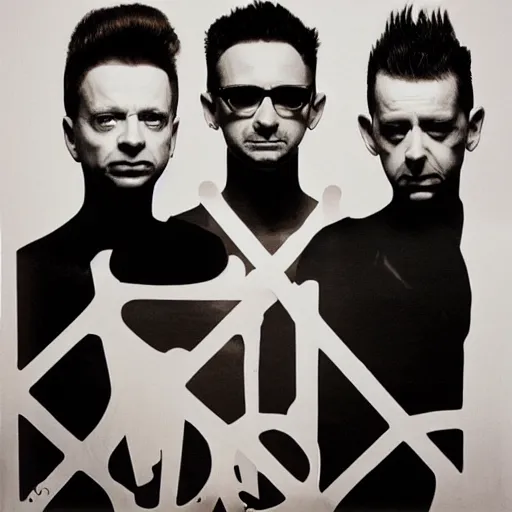 Prompt: depeche mode album cover