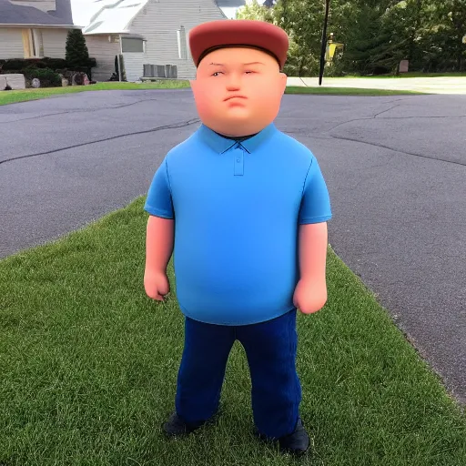 Image similar to bobby hill in real life
