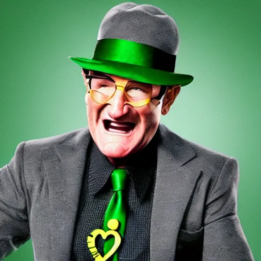 Image similar to Robin Williams as The Riddler