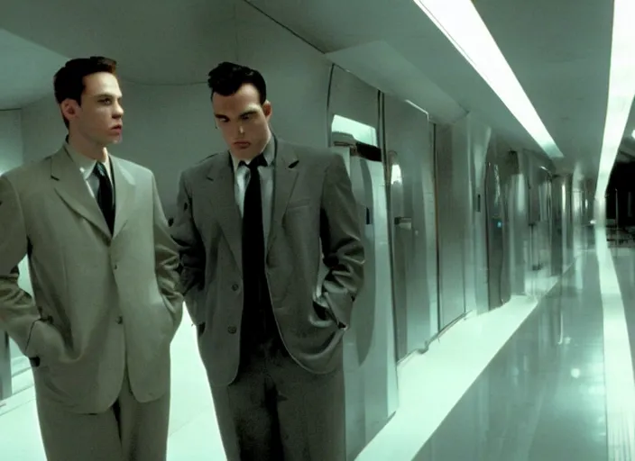 Prompt: scene from the 2007 science fiction film Gattaca