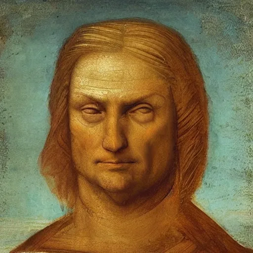 Prompt: a beautiful painting of donald trump by leonardo da vinci, ultra - detailed, 8 k