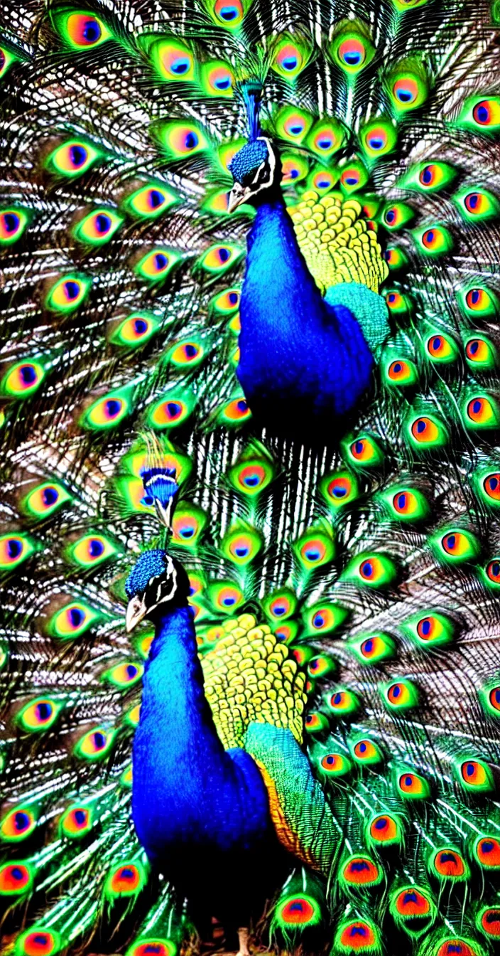 colorful peacock wallpaper