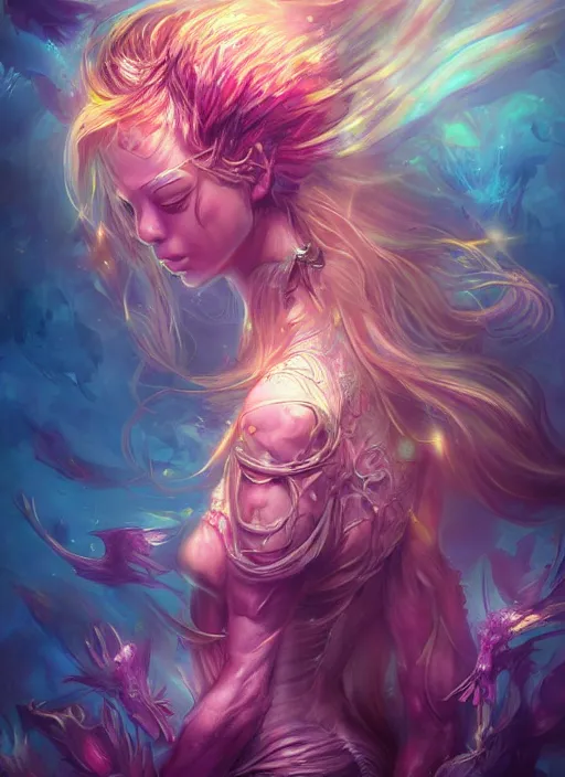 Image similar to dreamscape, female, ross tran!!!, vivid colors, anatomical, highly detailed sculpture, intricate detailed, ommatidia, 8 k, cinematic atmosphere, post - processing