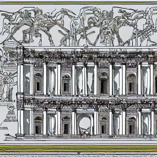 Prompt: homo stat prope domum suam modicam, roma antiqua, architectura mediterranea priscorum temporum, hic stat superbe ubi vivit et amat. digital art.