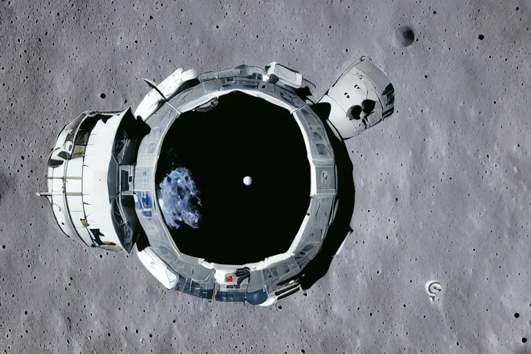 Image similar to Humanity's first functional Lunar Colony