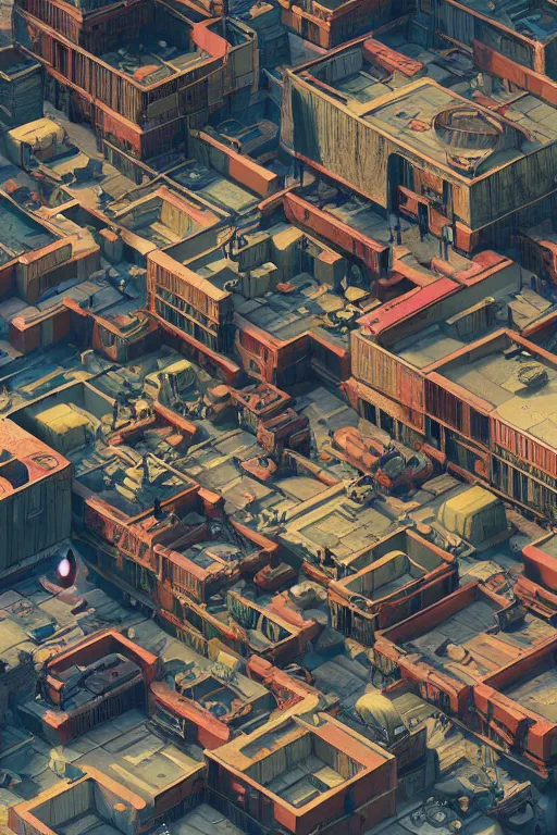 Image similar to top view of crowded with mechanics facility, working on mickey mouse head, greg rutkowski, beeple, gilleard, alphonse mucha cgsociety, unreal engine, octane render, highly detailed 4 k art, smooth, sharp focus, cinematic lighting, volumetric lighting, artstation,