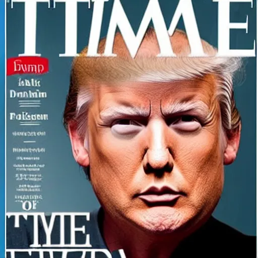 Image similar to Time person of the year: Bald Donald Trump,