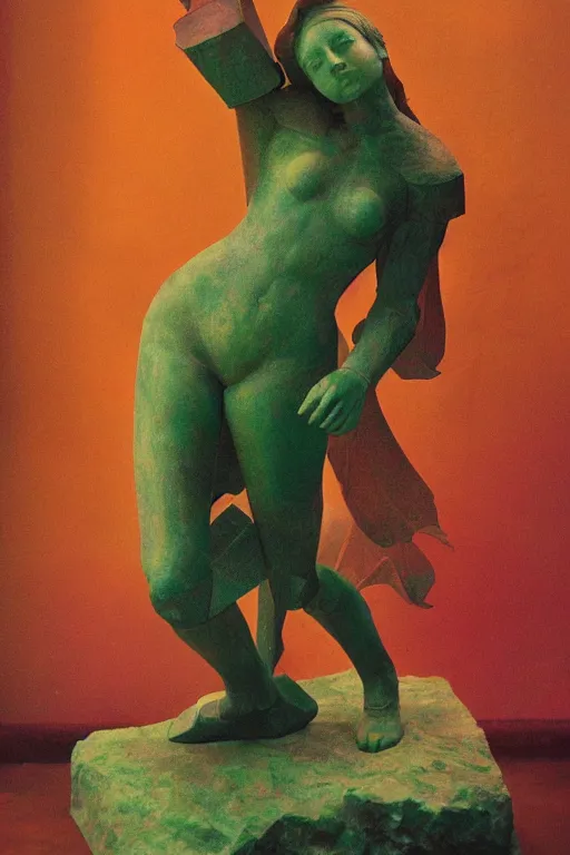 Image similar to studio portrait of lawful good colorful female holy mecha paladin absurdly beautiful, elegant, young sensual graceful woman, sculpture by auguste rodin