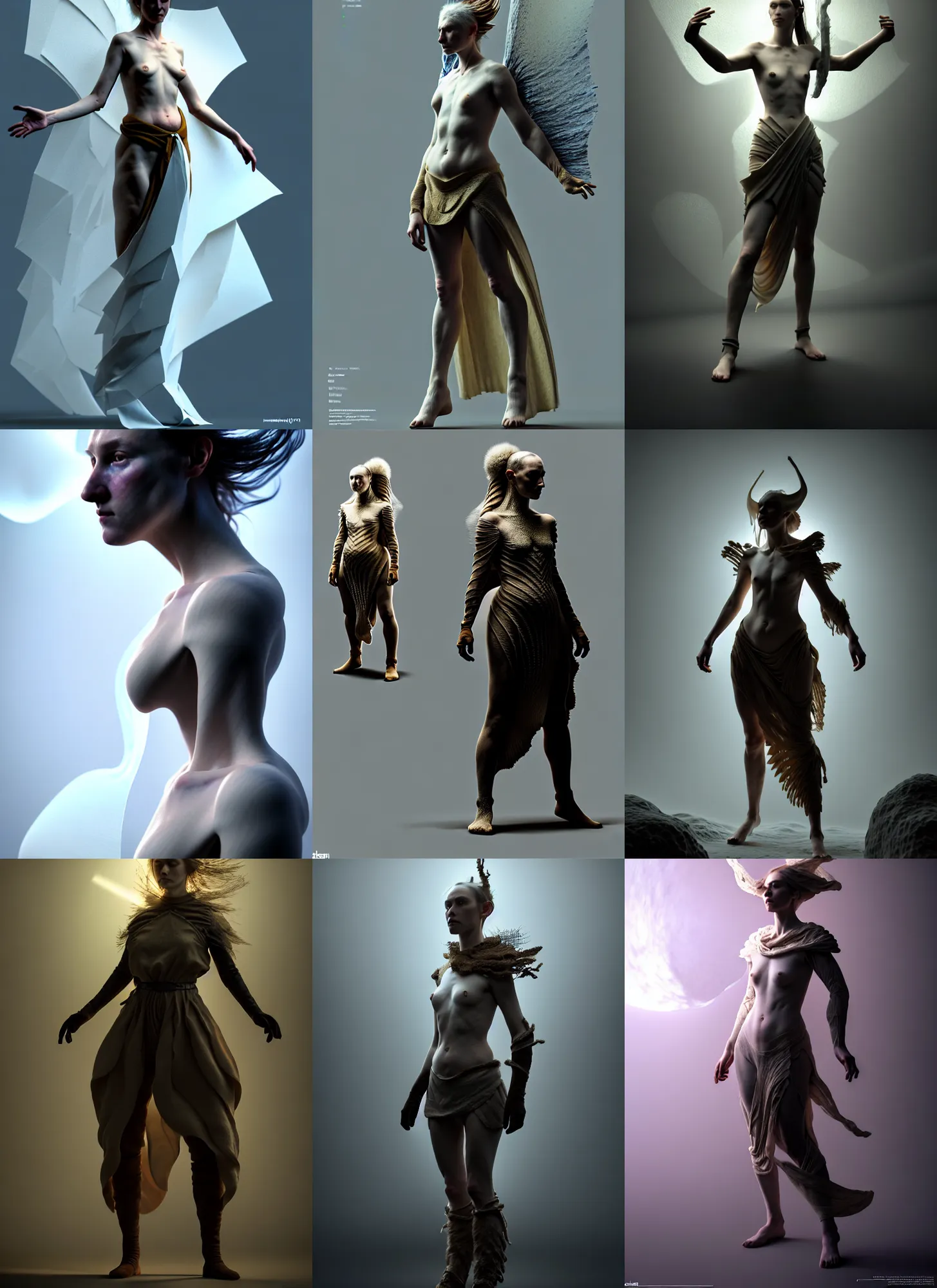 Prompt: natural light, dissolution filter ,turbulence filter, costume design made by nordic tribes, sophisticated composition, old masters light composition, artist reference images pose, procedurally generated, epic human character posing for concept art, beautiful creative space behind, substance designer, PBR, HD, Ultra detailed, hyperrealistic, megascans, volumetric light, concept by master artist, made in paint tool SAI2, frog head, trending pixiv face