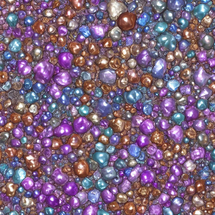 Image similar to lot of beautiful gems in every possible color, type, size, and shape. ornated with shiny thin silver and copper wires. abstract composition made of crystals, pearls and bismuth. hyperrealistic render. smooth silky pastel color palette. transparent colorful surfaces. gigapixel render. polished. discodiffusion render by machine. delusions. 8 k 3 d shaded.