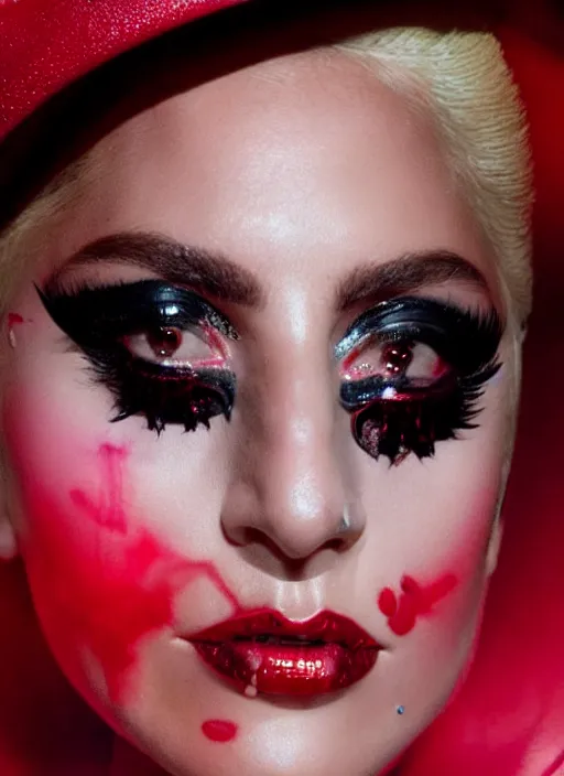 Image similar to lady gaga by nick knight, born this way, born this way album, red weapon 8 k s 3 5, cooke anamorphic / i lenses, highly detailed, cinematic lighting