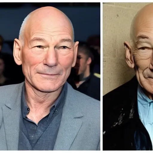 Image similar to patrick stewart mixed with ian mckellen