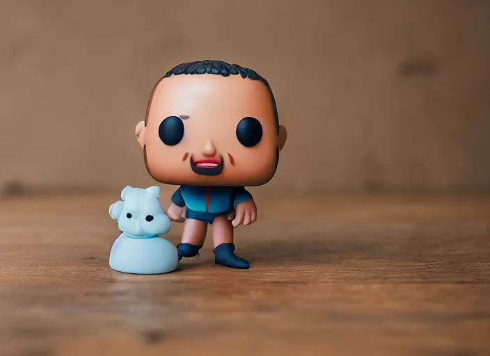 Image similar to !dream product still of a turd funko pop with box, 85mm f1.8