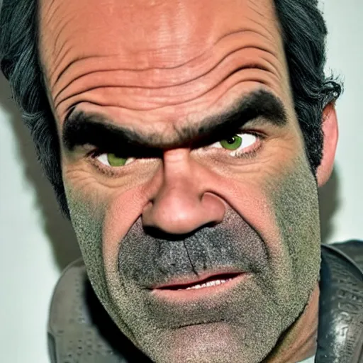 Prompt: Steven Ogg stars in the role Rick from Rick and Morty, concept art