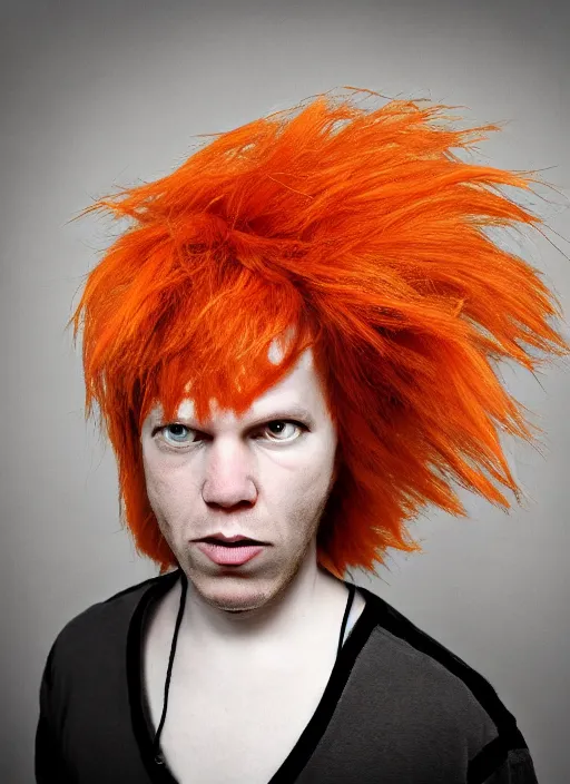 Image similar to Emo carrot top, photo portrait trending on Flickr