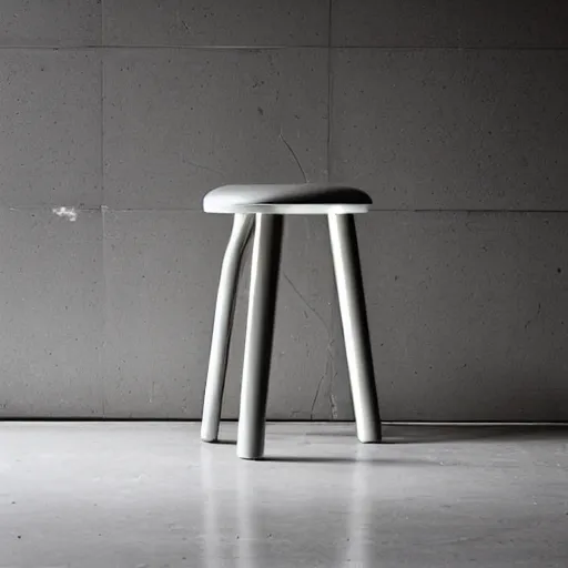 Image similar to the bokeh stool by tadao ando