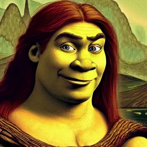 Prompt: shrek from shrek as a glorious devout shining powerful epic amazing awesome very handsome attractive muscular stylish knight in shining golden armor, fantasy art, hyper detailed, extremely complex, hyper realistic, similar to the mona lisa, art by leonardo devinci