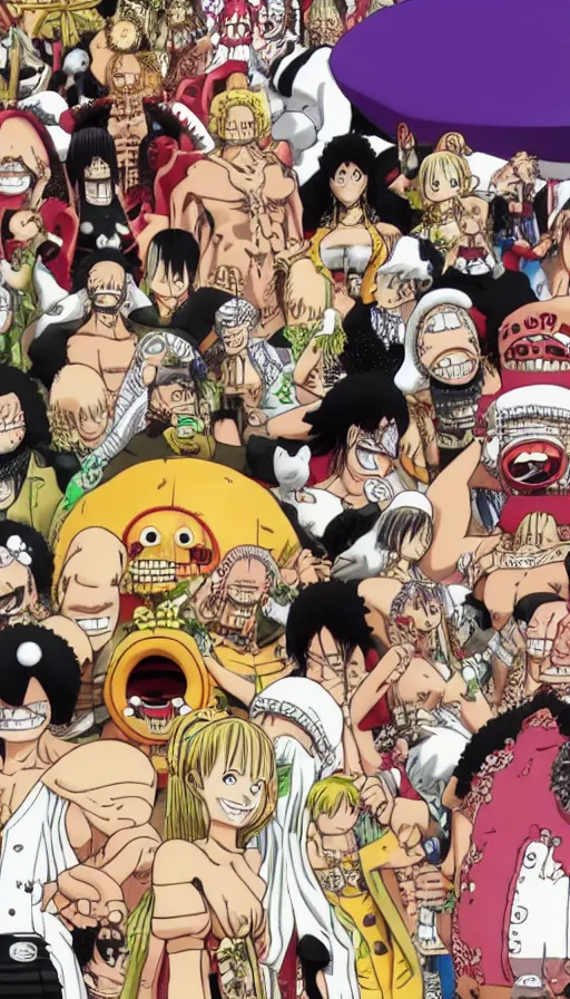 Prompt: The end of an organism, from One piece