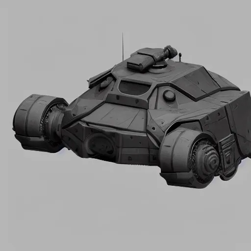 Image similar to hard surface, kitbashing component, robotic platform, based on realistic low poly convex shape, symmetric, unreal engine