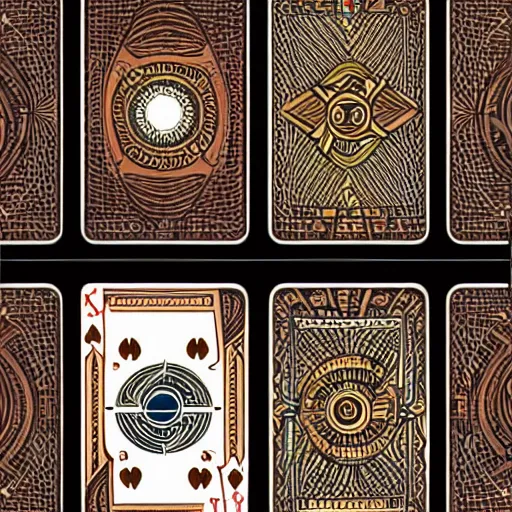 Prompt: a world inspired by the symbols on a deck of playing cards, trending on artstation