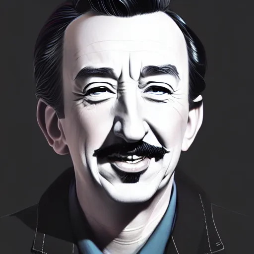 Image similar to a portrait of walt disney, art by ilya kuvshinov and wlop and and josan gonzalez, shikanosuke yagaki, mitsumayo, reivaille, digital art, highly detailed, intricate, sharp focus, trending on artstation hq, deviantart, pinterest, unreal engine 5, 4 k uhd image