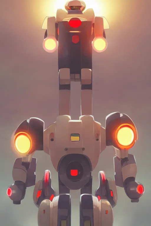 Image similar to metabots medabots medarotto medarot robot minimalist comics, behance hd by jesper ejsing, by rhads, makoto shinkai and lois van baarle, ilya kuvshinov, rossdraws global illumination ray tracing hdr radiating a glowing aura