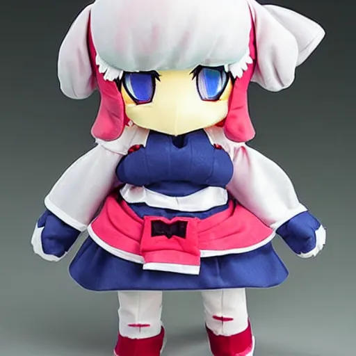 Prompt: cute fumo plush of an anime girl who builds explosive devices for nefarious purposes, kawaii bomber