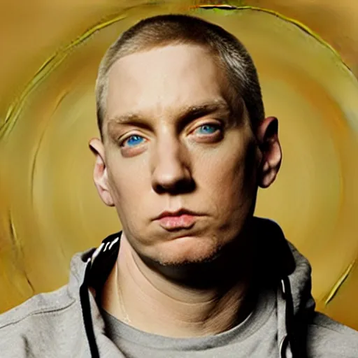 Prompt: Eminem as an India Sadhu, holyman