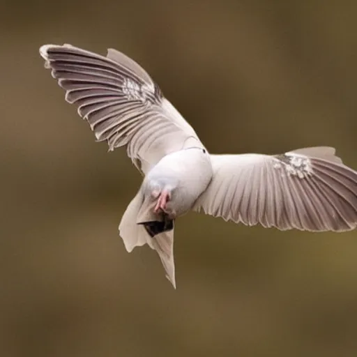 Image similar to doves flying into an ear