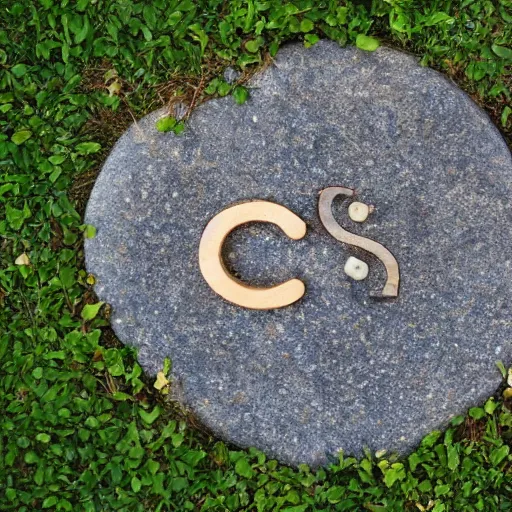 Image similar to the stones are laid out in the form of the letter s