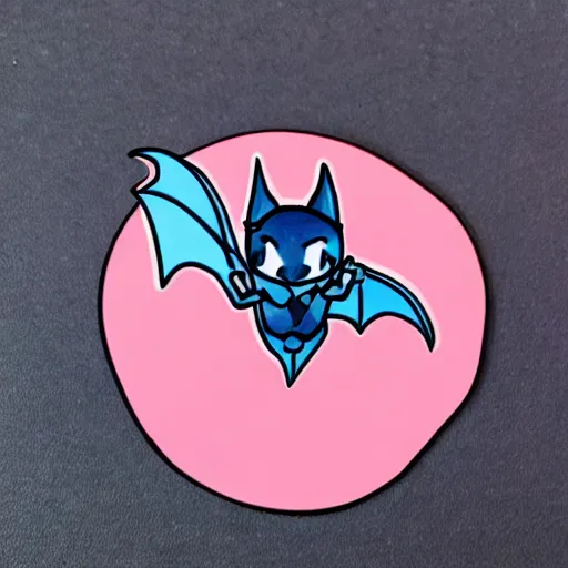 Prompt: cute d & d chibi bat sticker