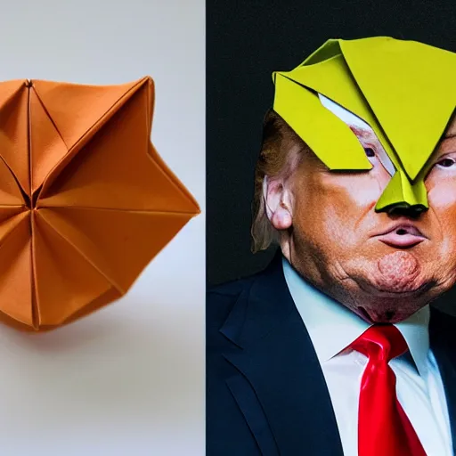 Image similar to Origami Donald Trump