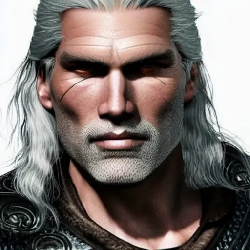 Image similar to anson mount as geralt