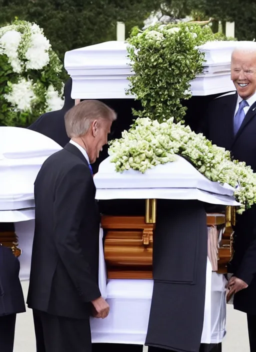 Image similar to funeral for donald trump and joe biden