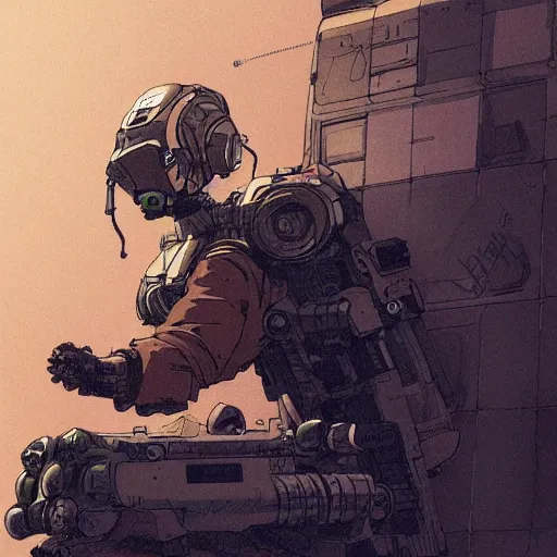 Prompt: the Rocinante, scifi, cyberpunk, in the style of Ashley Wood and Moebius