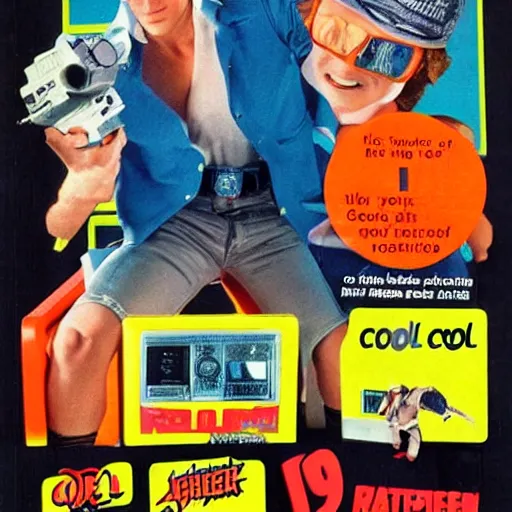 Prompt: cool 1 9 8 0 s action figurine magazine ad photo