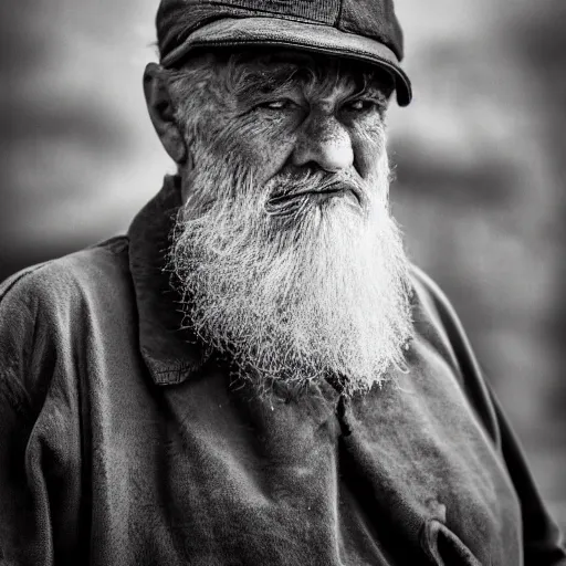 Prompt: portrait of an !old! man, 4k photo