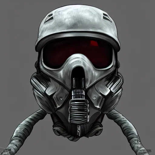 Prompt: death soldiers military headgear helmet nano tech mechanical mask vision future trending on artstation digital paint 4 k 8 k digital painting